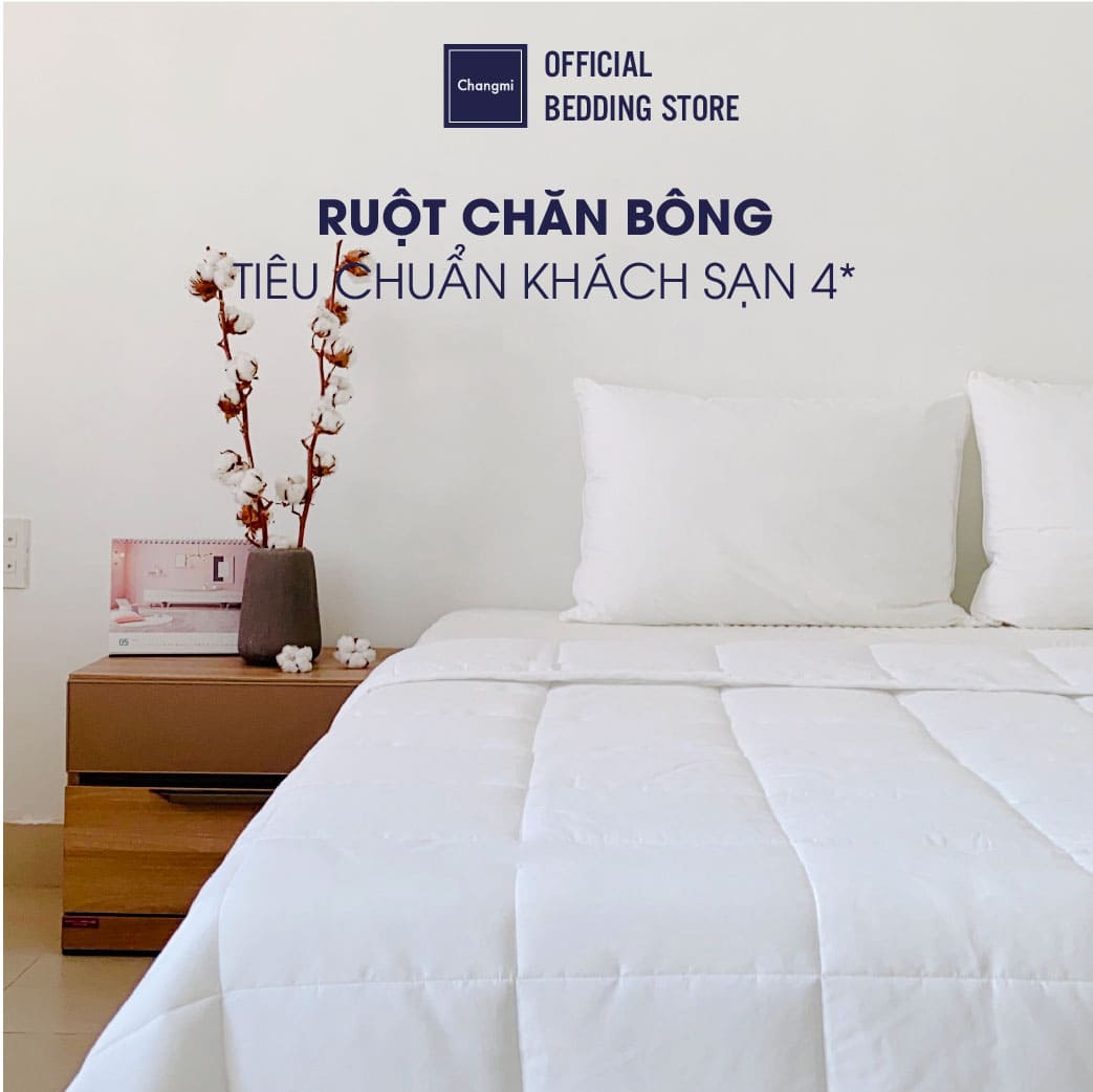 Ruột chăn gòn 3D Changmi Bedding - Tiêu chuẩn khách sạn cao cấp