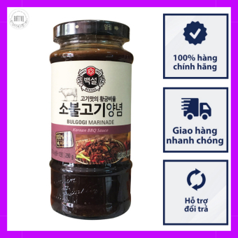 Sốt ướp thịt bò beksul Hàn Quốc Bulgogi chai 290g - tiện dụng siêu ngon