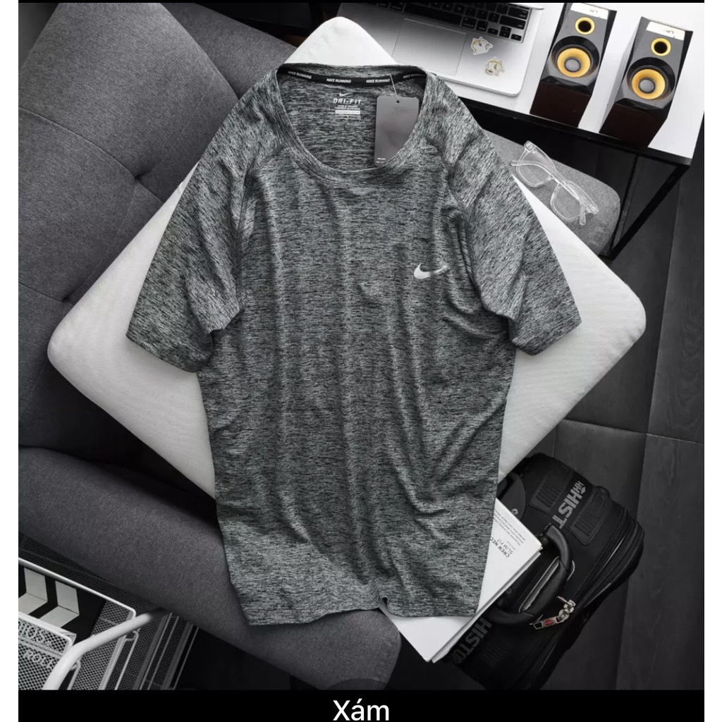 Áo thun nam thể thao bigsize - vải đốm cotton 4 chiều