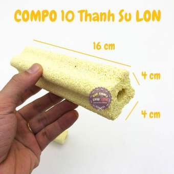 COMPO 10 Thanh sứ cây lớn HOA MAI size 16x4CM lọc nước hồ cá cảnh