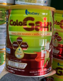 Sữa Bột Colos Gain 0+ 800gr (0-12 tháng tuối)