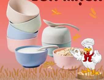 1 Bộ bát thìa lúa mạch