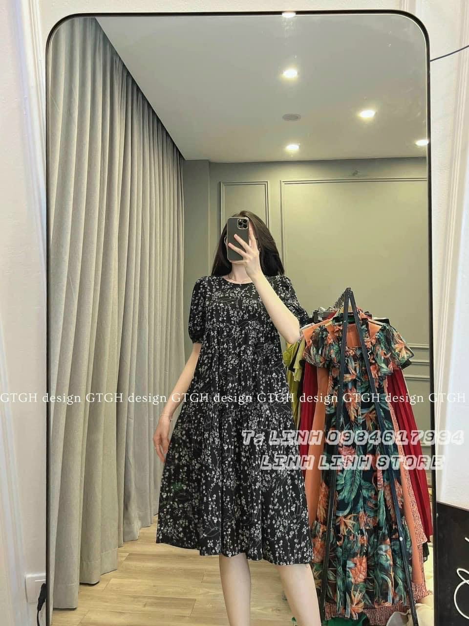 Đầm dự tiệc dáng suông ⚡️𝐁𝐈𝐆𝐒𝐈𝐙𝐄⚡️ Váy nữ tay ngắn mùa hè Phong cách Hàn Quốc Thời Trang tiểu thư cá tính xinh đẹp