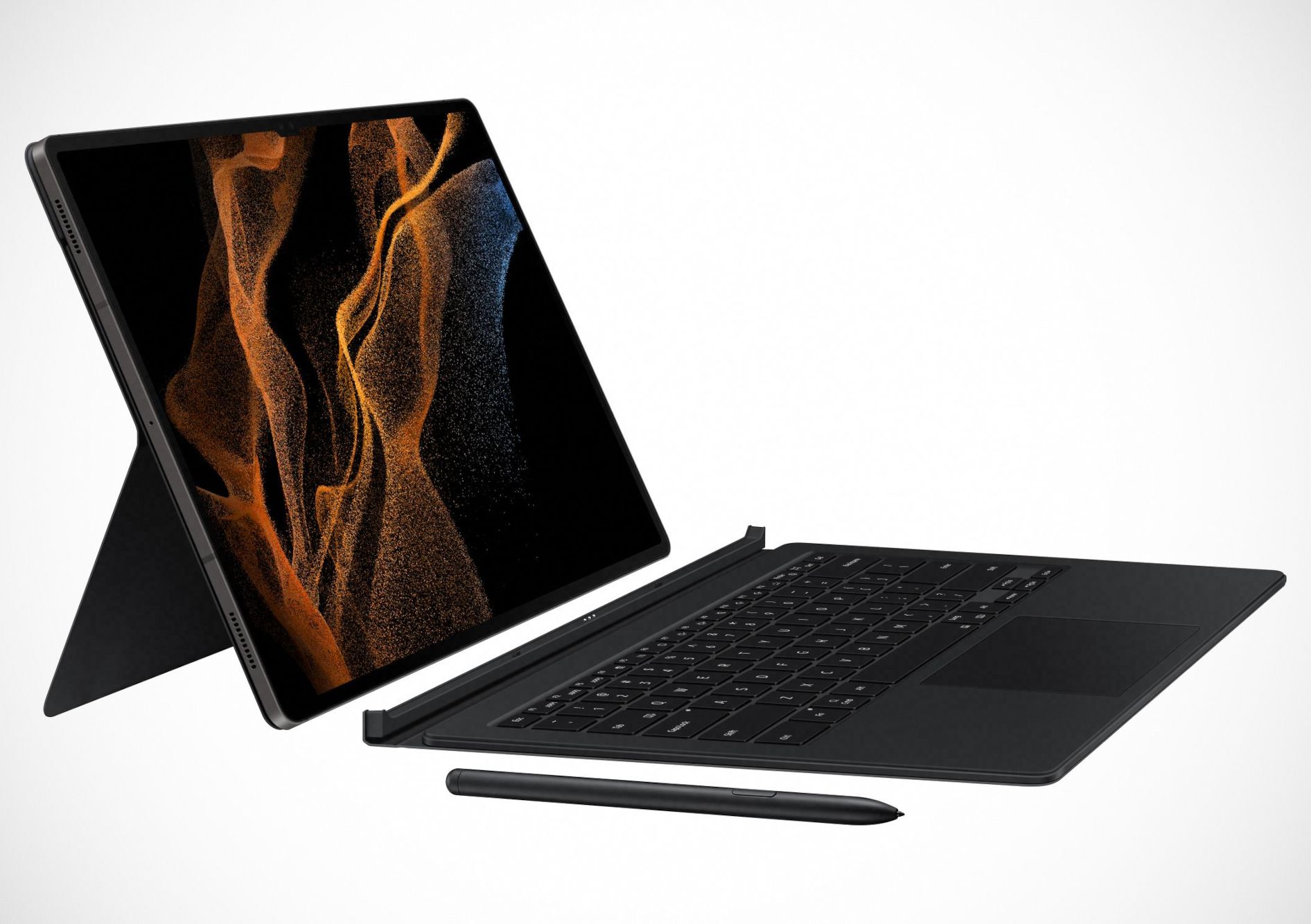 Bao da kiêm bàn phím samsung tab galaxy s8 ultra - nobox ✅da cao cấp ✅chống sốc ✅touchpad chính hãng