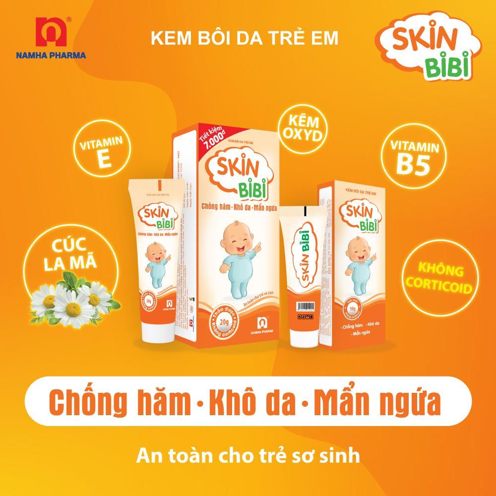 Skinbibi - Chống hăm, khô da và mẩn ngứa ở trẻ em