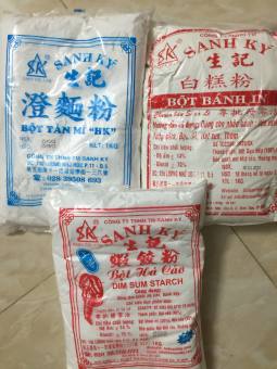 Bột bánh in /  há cảo / tàn mì /biến tính hiệu Sanh ký (1kg)