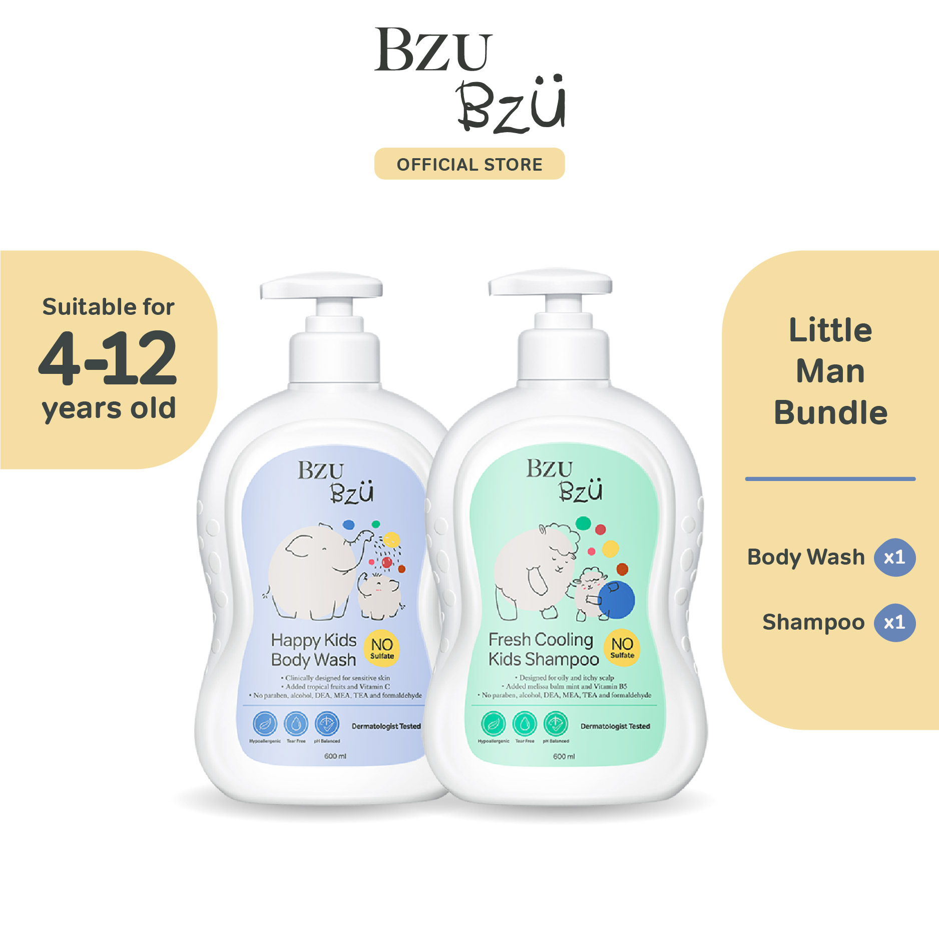 BZU BZU Silky Soft Kids No Tear Shampoo (Designed for Frizzy & Fragile  Hair) 600ml, Gifts For Kids