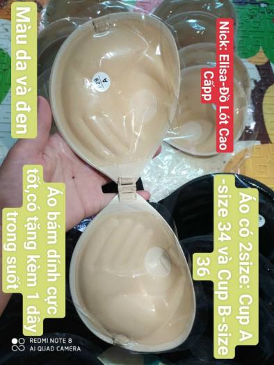 áo bra dán ngực cài trước siêu nâng ngực, áo dán silicon đệm dày có tặng kèm dây áo trong suốt