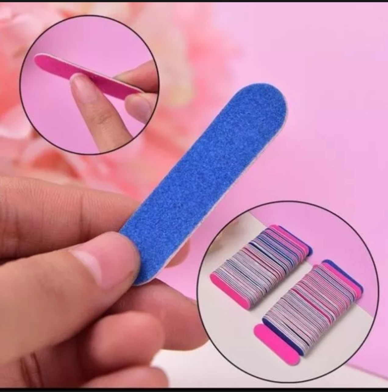 Set 2 Dũa móng tay mini 2 mặt tiện lợi