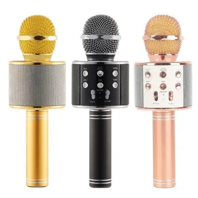 Handheld Microphone Bluetooth Wireless Condenser Karaoke Microphone Player MIC Speaker Magic USB Singing KTV (1)