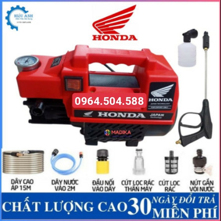 Máy rửa xe honda 3500w nhật bản dây 15m xịt rửa mạnh mẽ