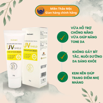 Kem Chống Nắng Make Up UV SHIELD TONE UP SUN CREAM - Kem Chống Nắng Mediworld