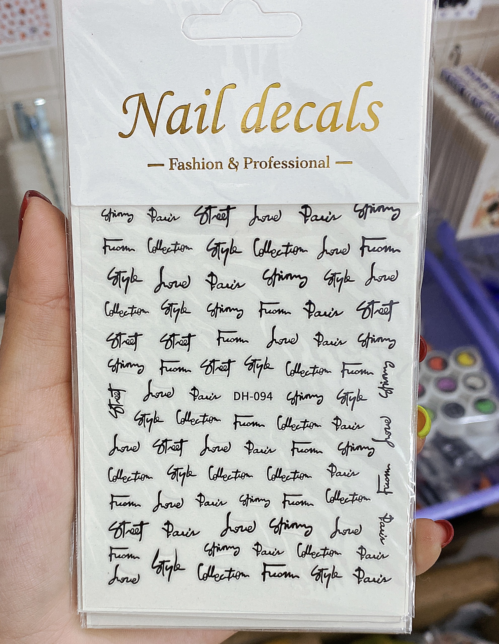 Sticker dán móng tay nhiều mẫu Hot - Nail 937