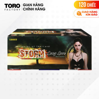 Bao cao su Storm Long Love - Kéo dài thời gian, hương dâu | TORO FACTORY