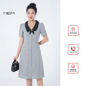 Đầm công sở NEM Fashion tay ngắn D40942