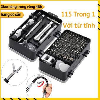 Bộ tua vít 115 trong 1 mini độ chính xác cao đa chức năng thích hợp sửa chữa điện thoại