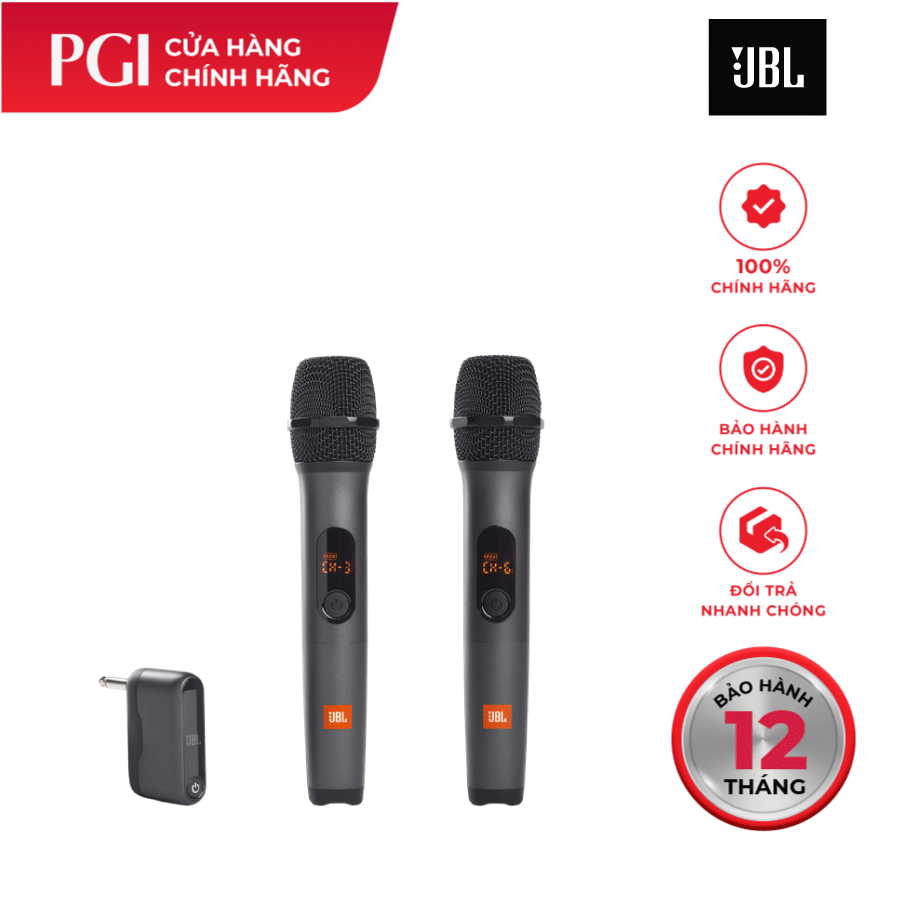 Micro không dây jbl wireless - hàng chính hãng phân phối pgi