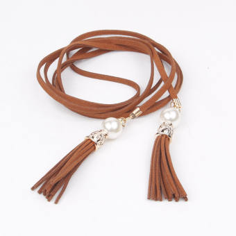 Thắt lưng nữ dây nịt cột eo trang trí mùa hè vòng đơn tua rua phù hợp với tất cả các trang phục