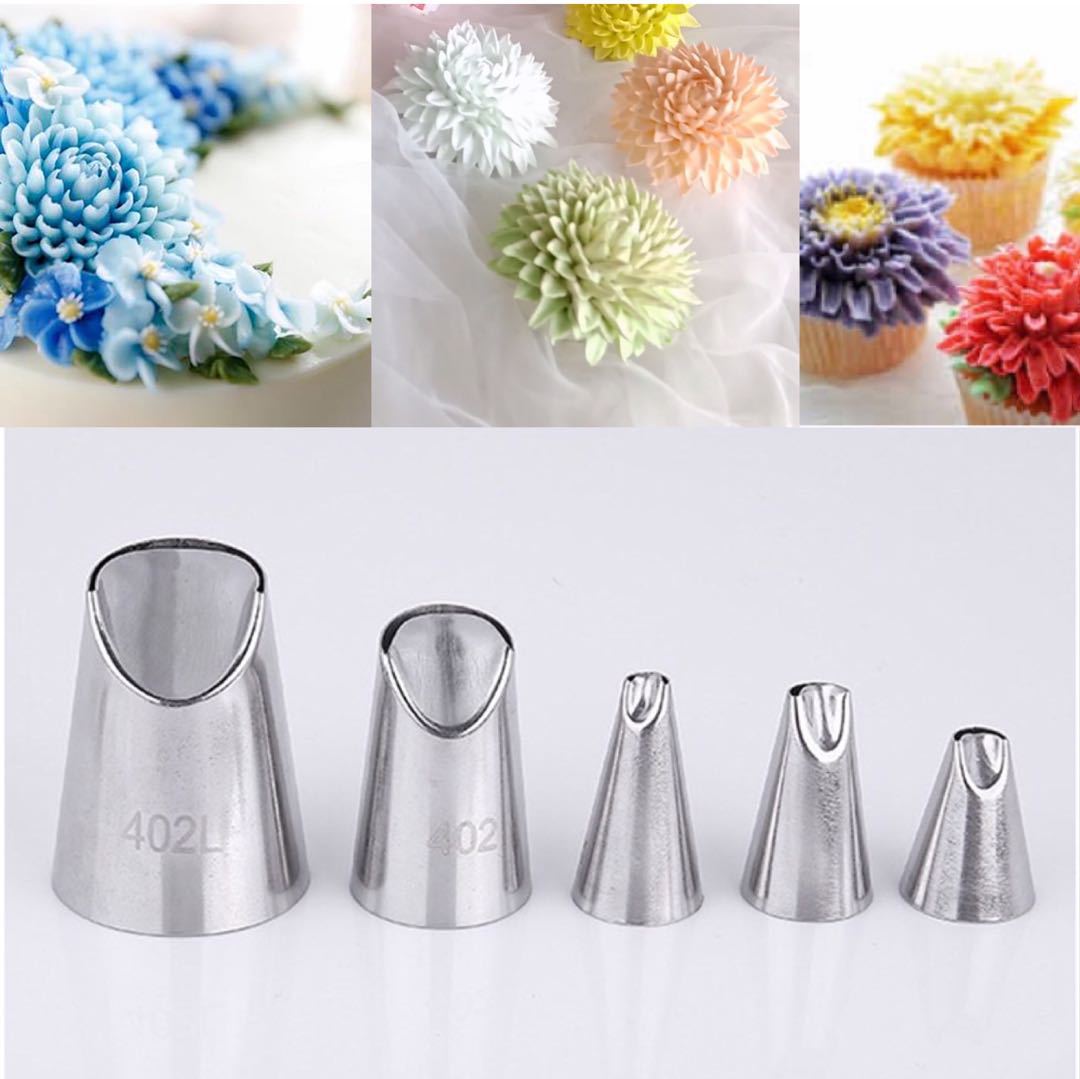 Đui bắt kem dụng cụ làm bánh sinh nhật bông lan combo bộ đuôi bắt kem - cbdui402l5p