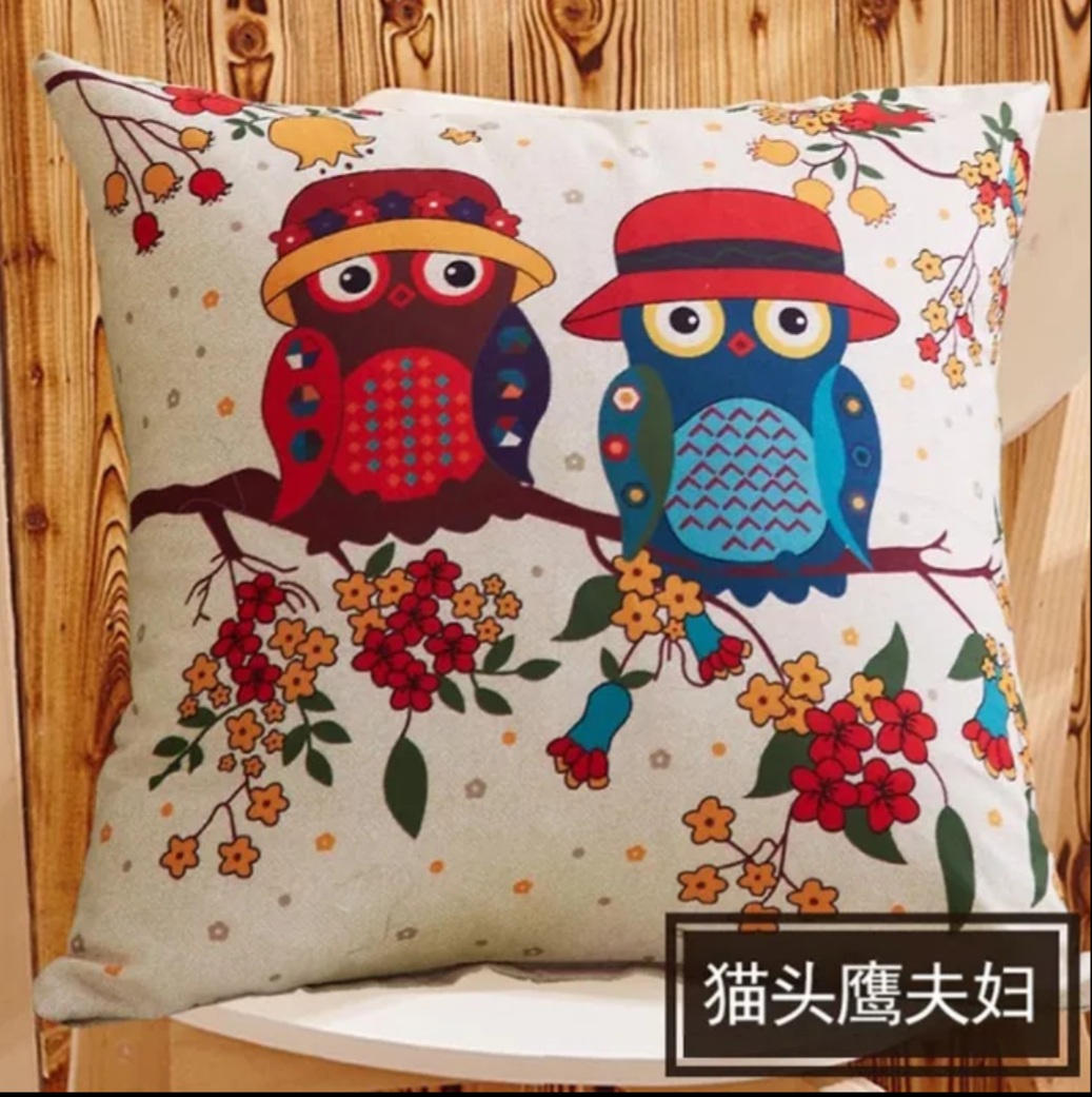 Sarung Bantal Sofa Import Colorfull Animal Cushion Cover 40x40 cm
