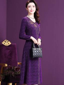 Đầm Trung niên đầm quý bà đầm dành cho mẹ Cao Cấp