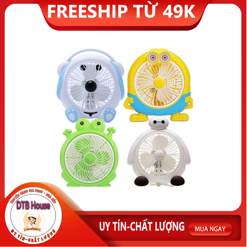 Quạt mini để bàn hình thú siêu ngộ nghĩnh đáng yêu