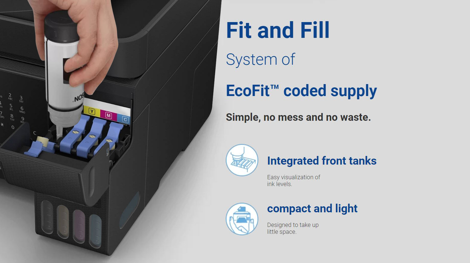 Epson Impresora Multifuncional Wifi Fax Ecotank L5290