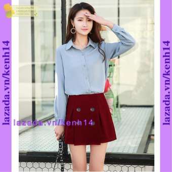 Quần giả váy 4 nút giữa  MT192 chica kenh14