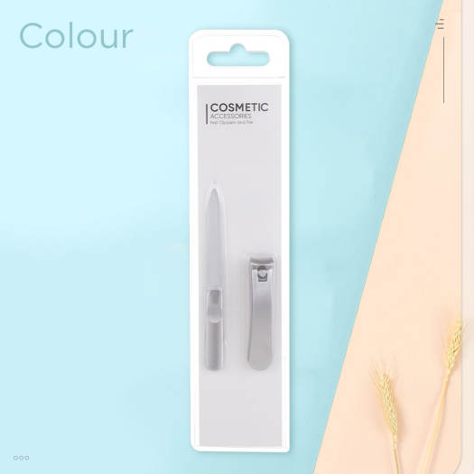 Bộ cắt móng tay Miniso đồ cắt móng tay phụ kiện nail bộ kềm cắt móng tay nail kit (Bạc)