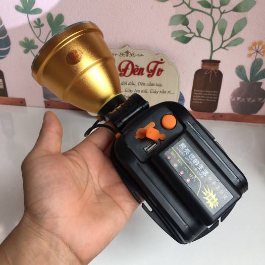 Đèn Đội Đầu Siêu Sáng 500W LS 1835, Hiển Thị Pin, Tích Hợp Cổng Sạc USB, Chiếu Sáng Liên Tục 10H