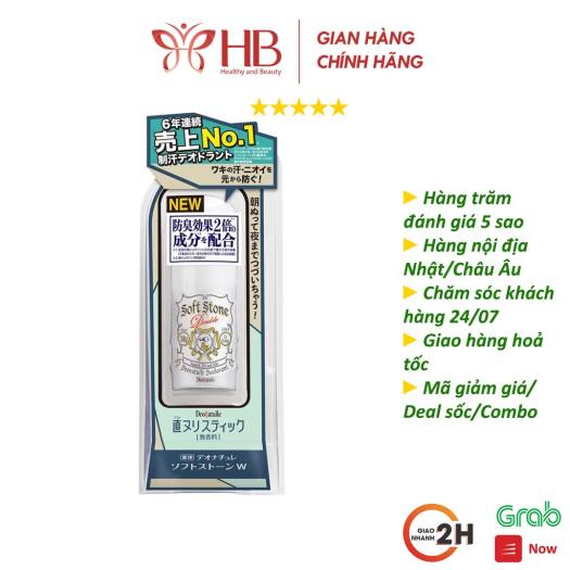 Lăn nách đá khoáng khử mùi Nhật Bản Soft Stone Crystal-H&B