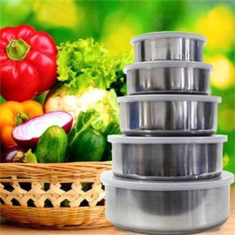 Bộ thố lạnh inox 5 món [ BÁT INOX 5 MÓN ] MH220