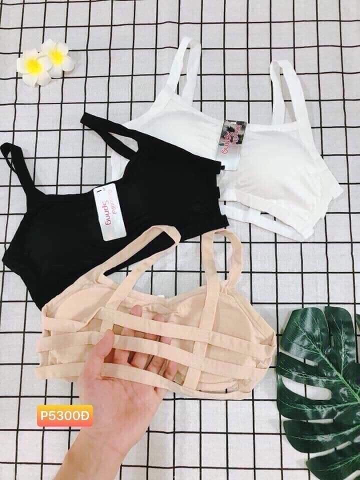 Áo bra cotton 3 dây xinh xắn mút mỏng mát - phụ kiên t2t