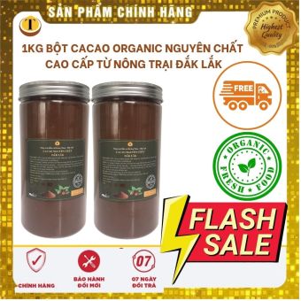 Bột cacao nguyên chất organic từ nông trại Đak Lak, bột ca cao giàu dinh dưỡng thơm ngon đậm đà chất lượng xuất khẩu giúp giảm cân, làm nguyên liệu cho nhiều món ăn, socola nóng, cacao sữa, Bách hóa giá xưởng