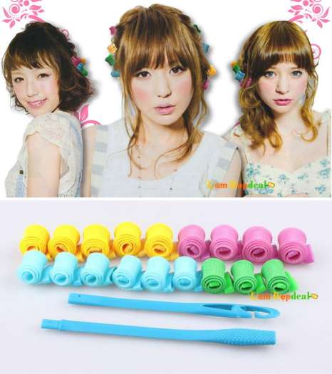 ❤️ Lamdepdeal - Lô uốn tóc ốc sên - Lô cuốn tóc tạo kiểu tóc xoăn gợn sóng chuẩn - Lô cuốn tóc lạnh không cần dùng nhiệt - Dụng cụ làm tóc