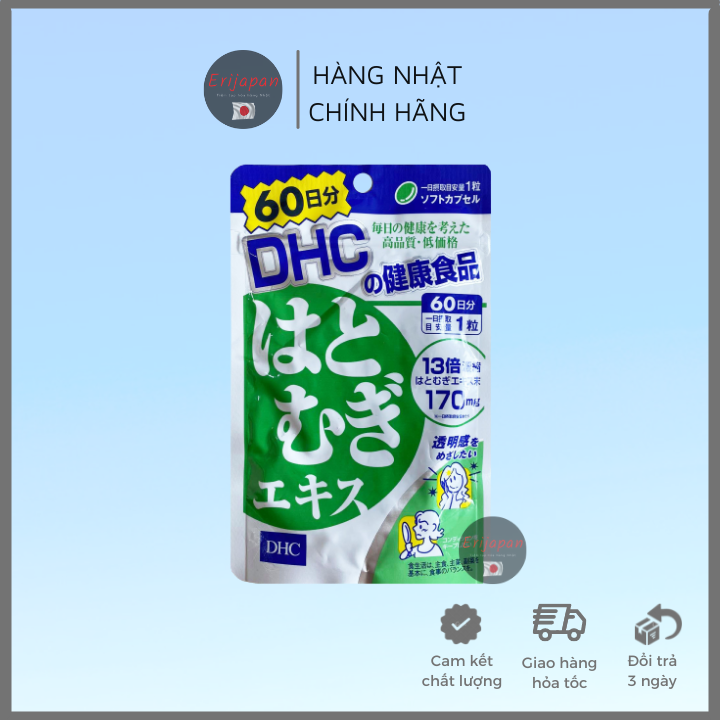 Viên uống trắng da dhc nhật bản adlay extract 60 ngày
