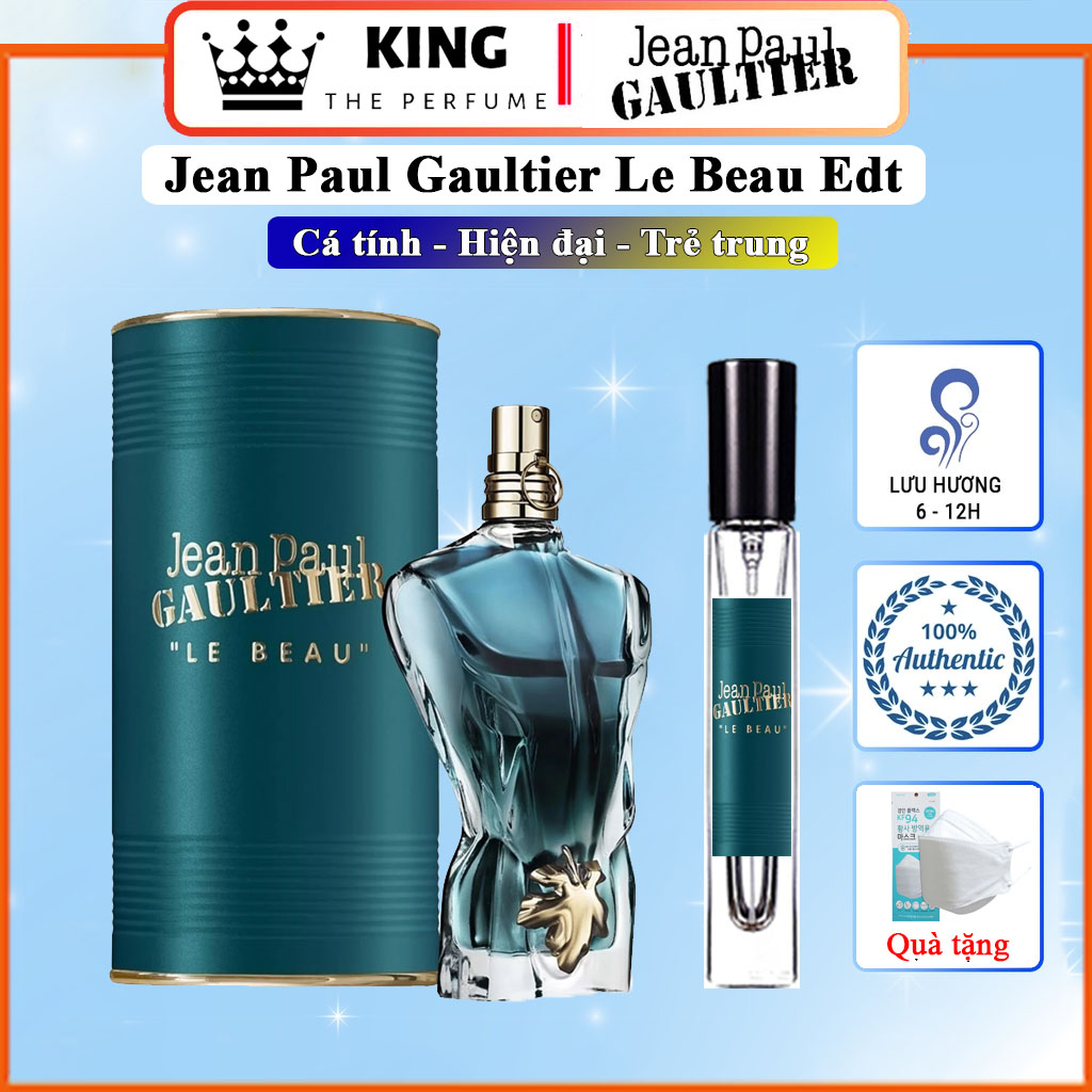 Nước Hoa Nam JP Le Beau Edt Nước hoa nam tính mạnh mẽ hiện đại nước hoa good boy nước hoa auth chai chiết 5-10-20ml