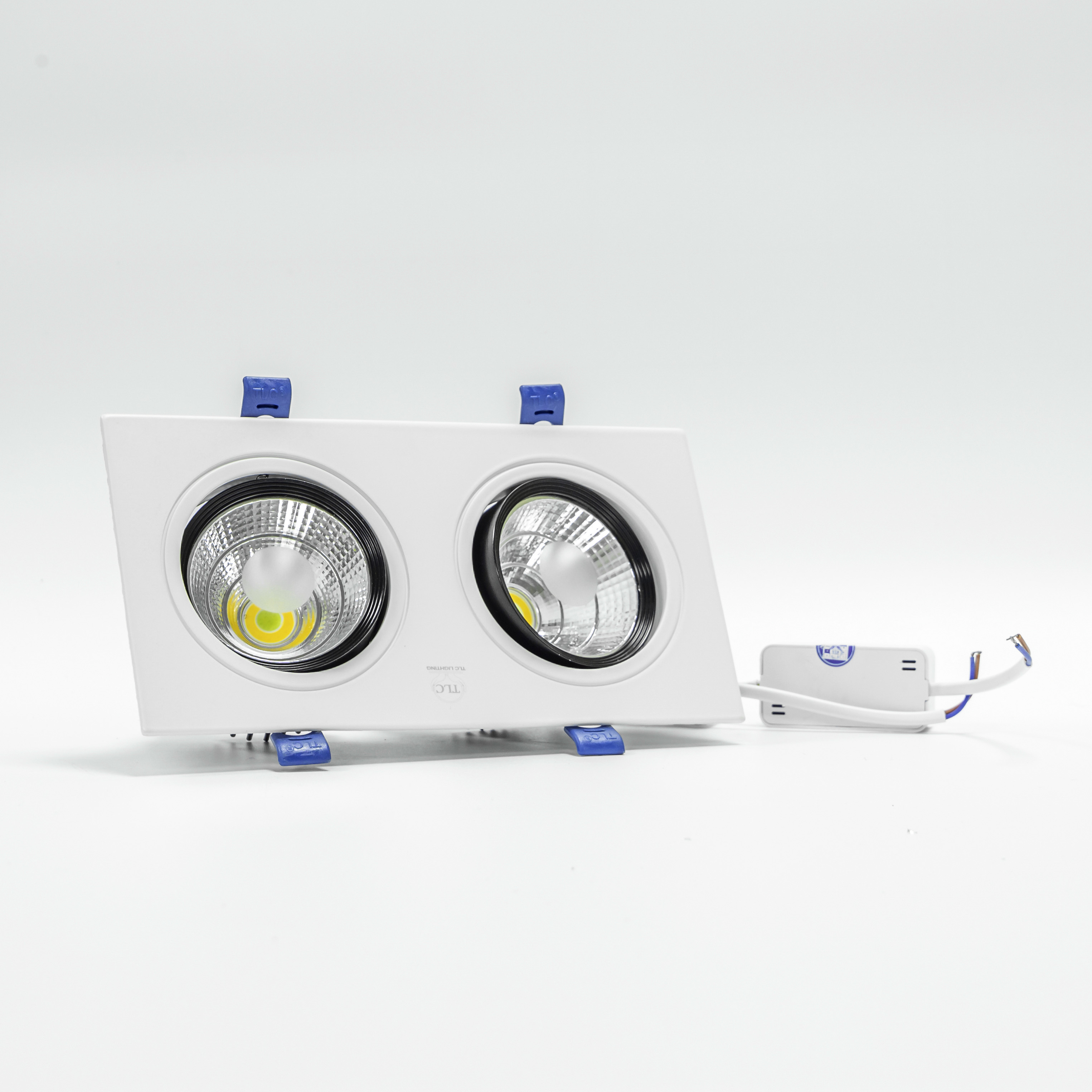 đèn led âm trần cao cấp, đèn trần âm tường, Đèn Led Âm Trần Đôi Cob 2x7W Siêu Sáng, Tiêu Chuẩn Châu Âu, Tiết Kiệm Điện, Thân Thiện Với Môi Trường. Bảo hành uy tín