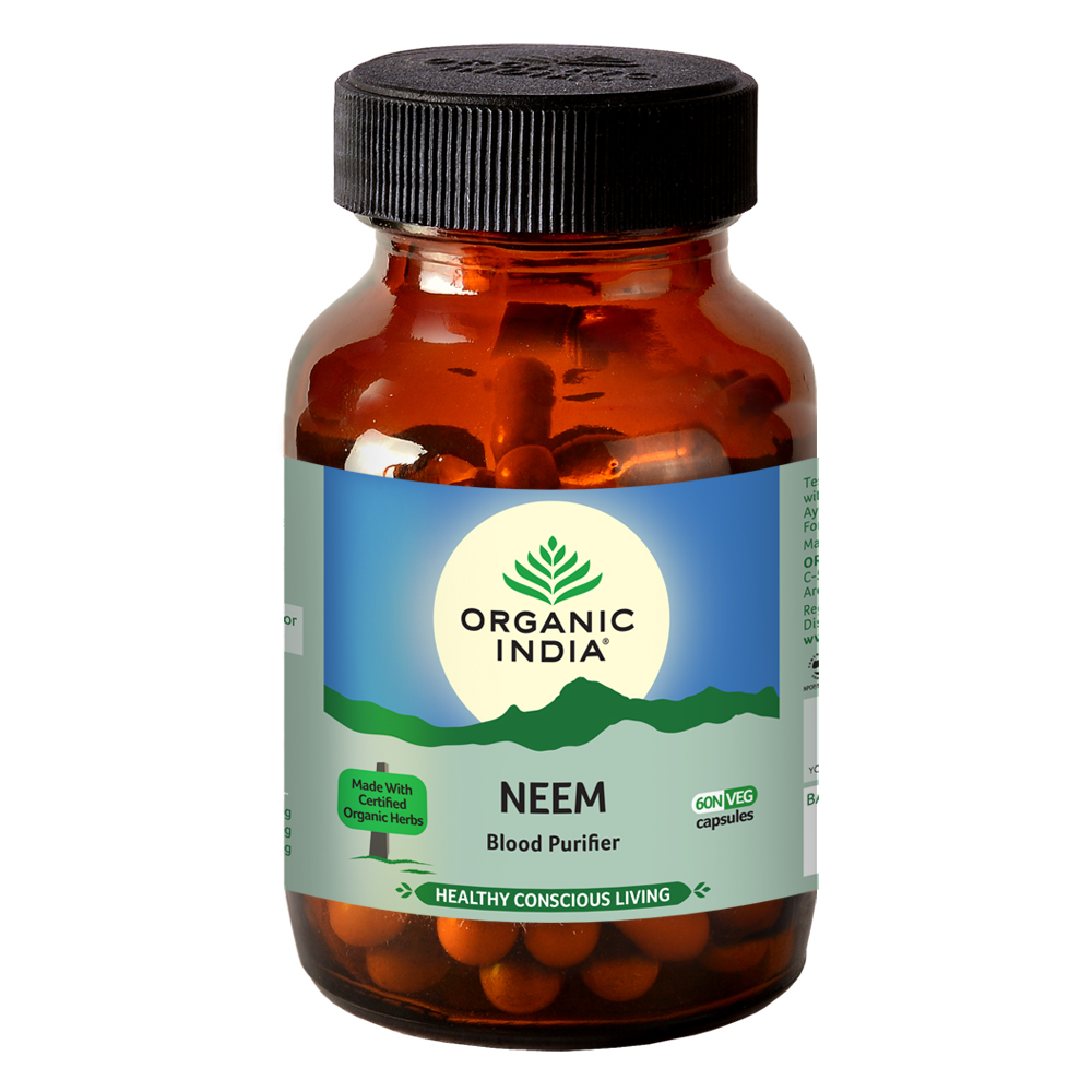 Viên uống thanh lọc máu, sạch mụn Organic India Neem