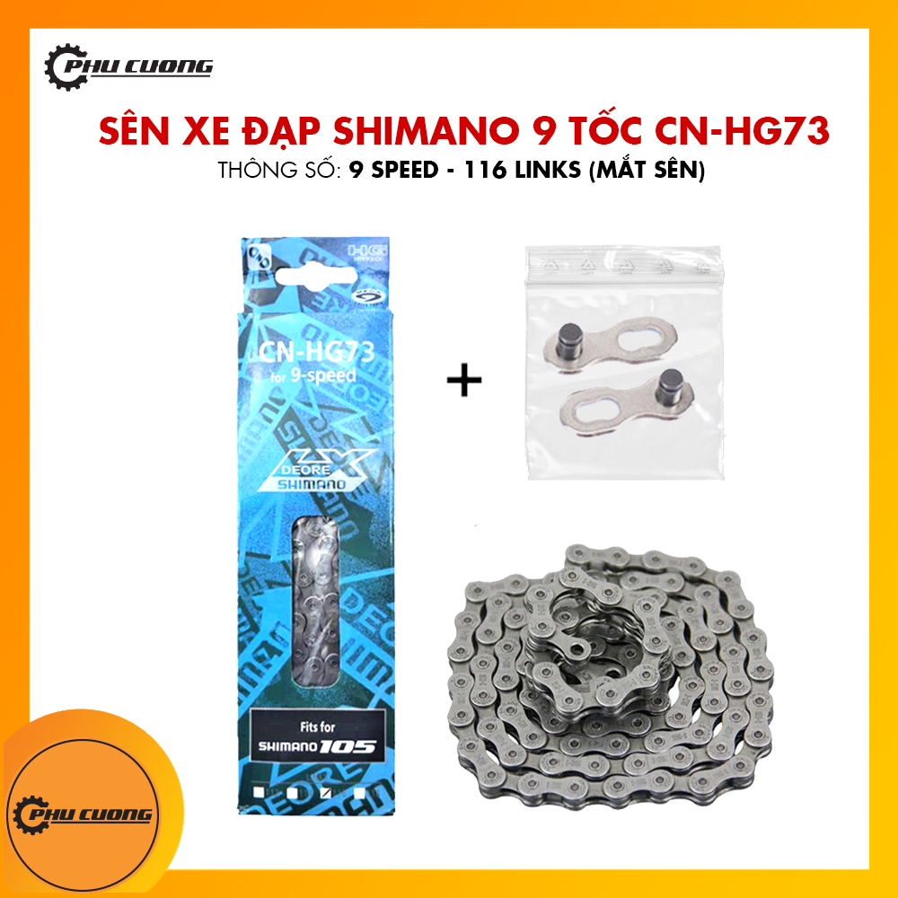 Sên xe đạp - xích smn hg73-116l 9 tốc