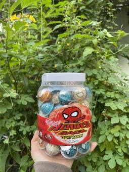 Kẹo dẻo có nhân siro hình NGƯỜI NHỆN [HOT HOT][ DATE MỚI]