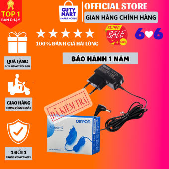 Adapter - Bộ chuyển đổi nguồn, sạc điện cho máy đo huyết áp Omron tiết kiệm chi phí và an toàn, ổn định hơn dùng pin - Guty Mart