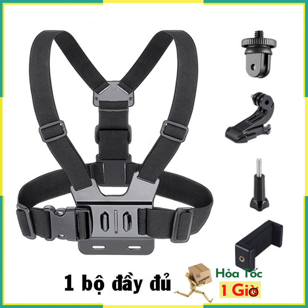 Bộ dây đeo gắn điệnthoại trước ngực,gắn camera trước ngực hành trình tiện dung