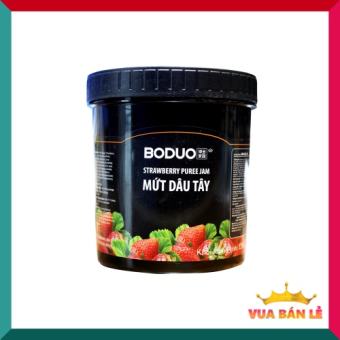Mứt Boduo dâu tây cao cấp, sốt chuyên dùng pha trà trái cây, hàng nhập khẩu, 1,kg