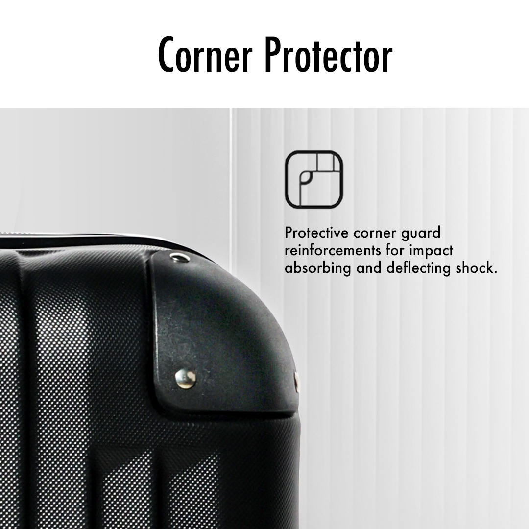 URBANlite VERTEZ  2in1(24"+28")  360° 8-Wheel Spinner | TSA Lock I Expandable |Corner Guard Hard Case Luggage-ULH 22915