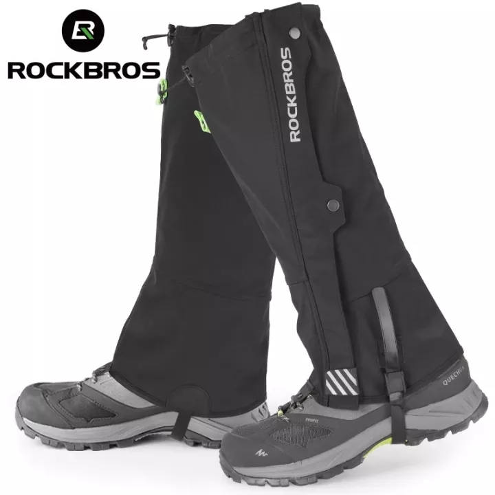 Rockbros leo núi chân bảo vệ không thấm nước giày đi bộ đường dài bìa leo núi bảo vệ chân bảo vệ ngoài trời thể thao chân warmmer
