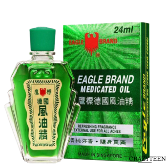 Dầu gió xanh EAGLE BRAND Medicated Oil 24ml Hiệu Con Ó