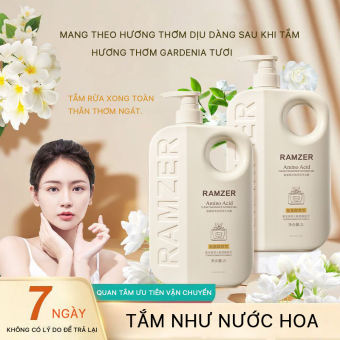 Sữa tắm nước hoa cao cấp  thơm lâu dưỡng ẩm và làm sạch da hiệu quả,Chứa Amino Acid Dưỡng Ẩm Sâu Dưỡng Trắng Da