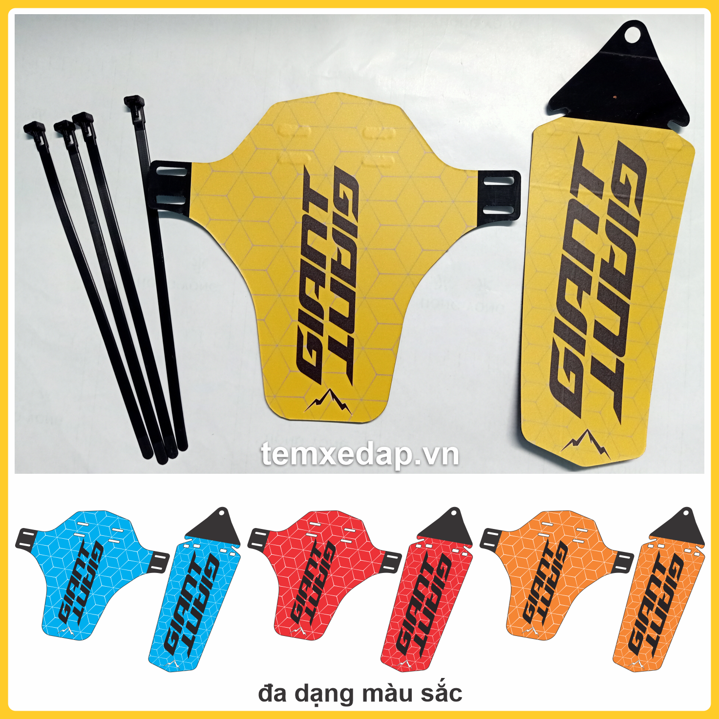 Dè chắn bùn xe đạp địa hình mtb giant | chắn bùn xe đạp | chắn bùn mtb | dè chắn bùn xe đạp | mud guard | custom mudguard | cyclewrap