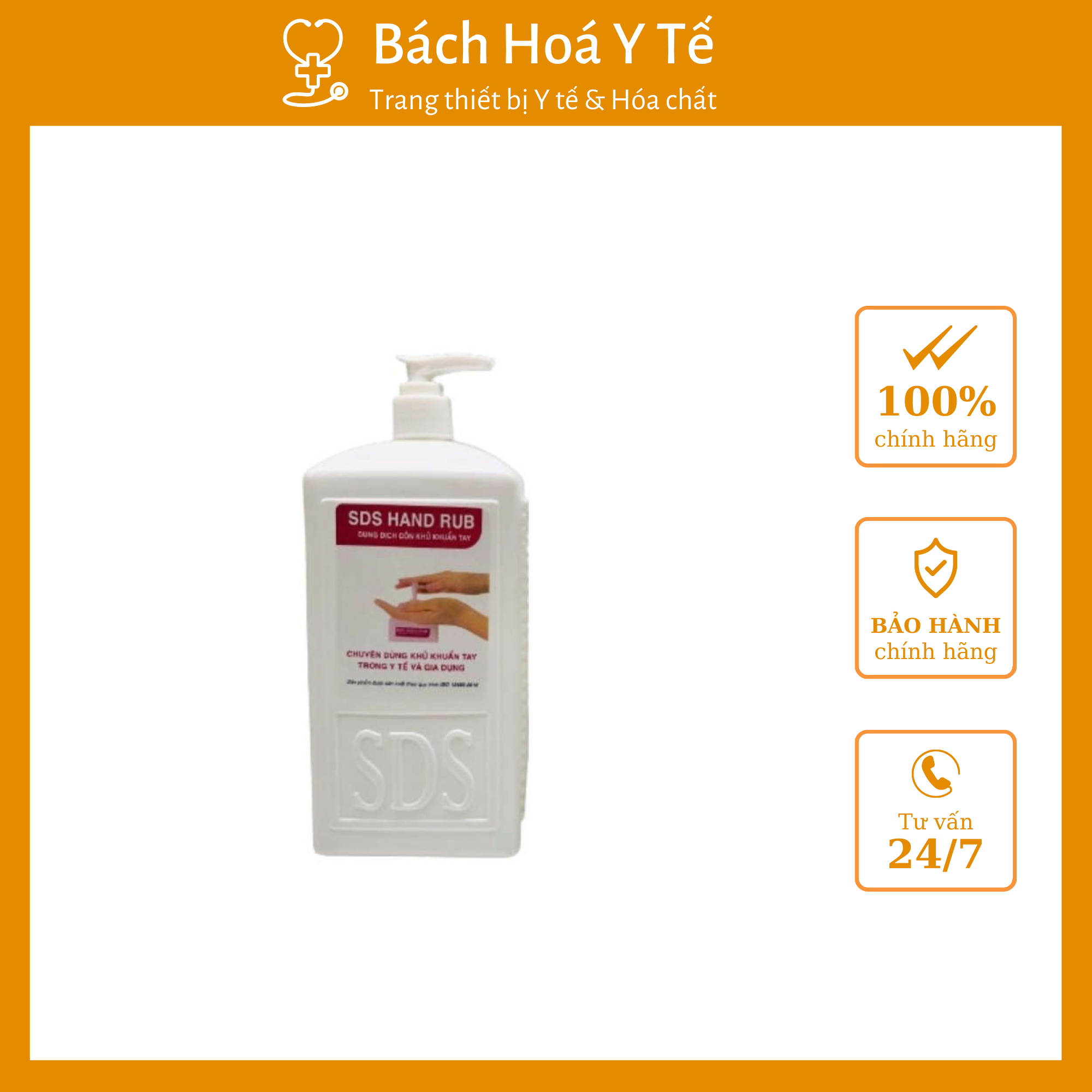 Nước rửa tay sát khuẩn sds hand rub chai 1000ml